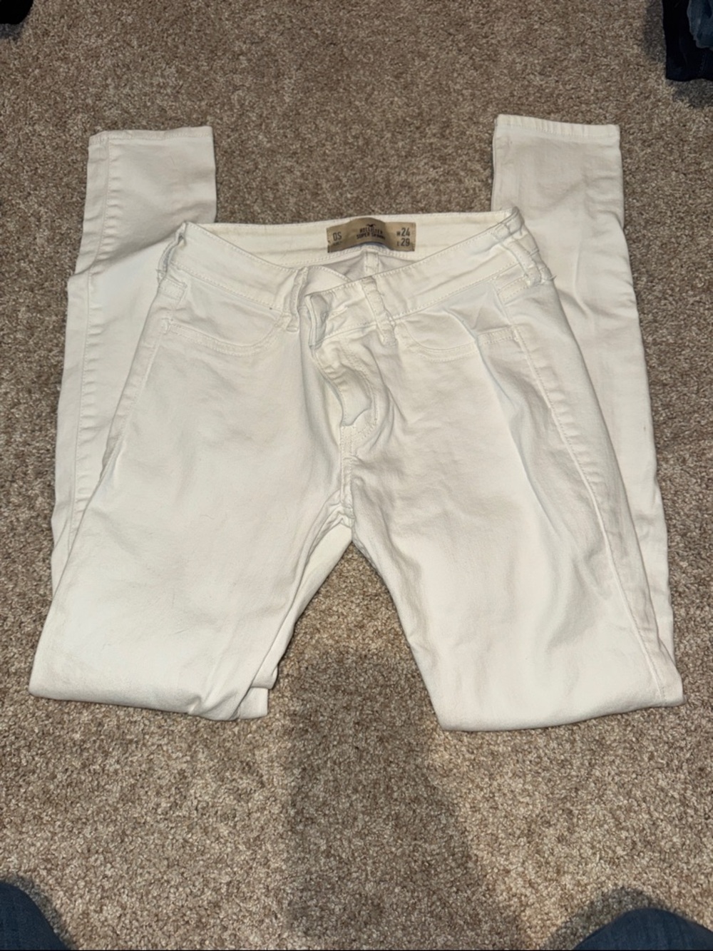 Hollister Women's Skinny Jeans in White